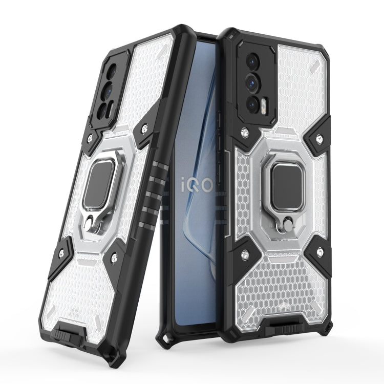 For vivo iQOO Neo5 Space PC+TPU Ring Holder Protective Case
