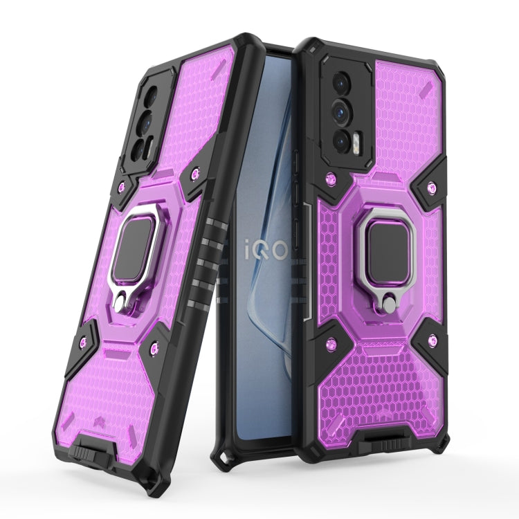 For vivo iQOO Neo5 Space PC+TPU Ring Holder Protective Case