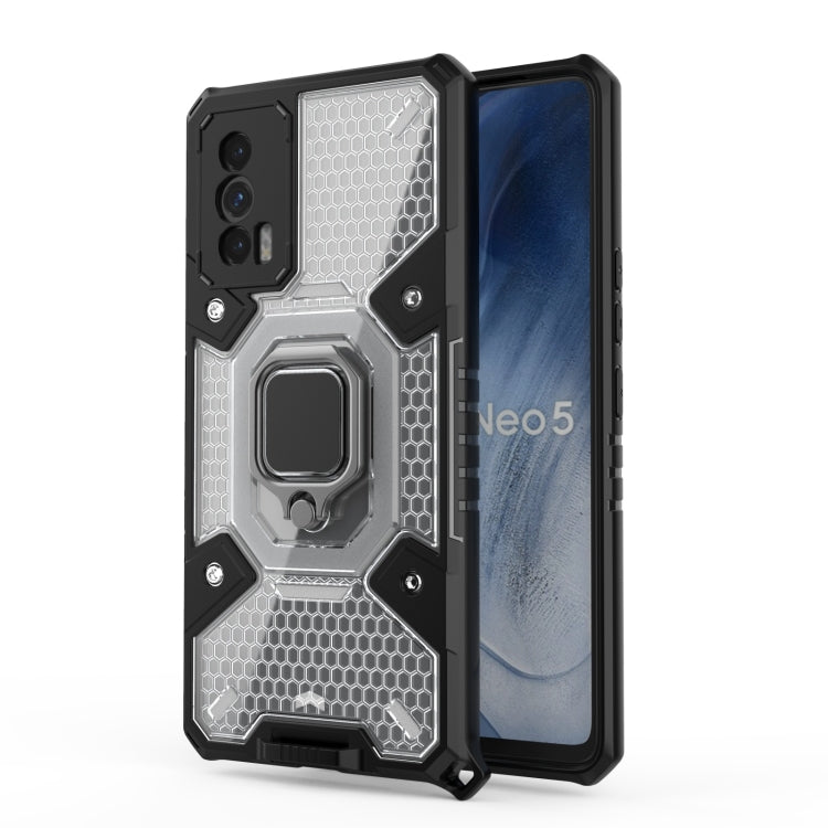 For vivo iQOO Neo5 Space PC+TPU Ring Holder Protective Case