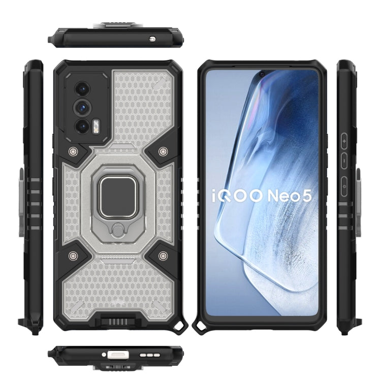 For vivo iQOO Neo5 Space PC+TPU Ring Holder Protective Case