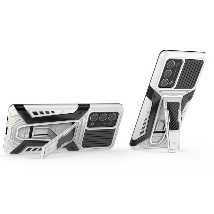 For OPPO Reno6 Pro+ 5G War Chariot Series Armor All-inclusive Shockproof PC + TPU Protective Case with Invisible Holder