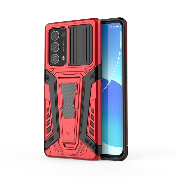 For OPPO Reno6 Pro+ 5G War Chariot Series Armor All-inclusive Shockproof PC + TPU Protective Case with Invisible Holder