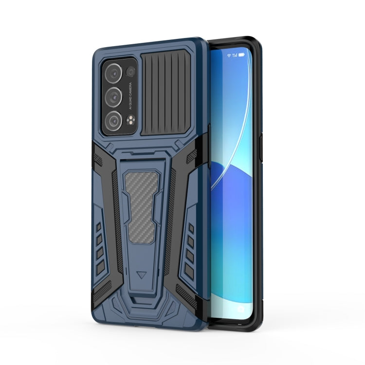 For OPPO Reno6 Pro+ 5G War Chariot Series Armor All-inclusive Shockproof PC + TPU Protective Case with Invisible Holder
