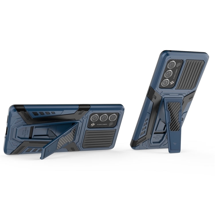 For OPPO Reno6 Pro+ 5G War Chariot Series Armor All-inclusive Shockproof PC + TPU Protective Case with Invisible Holder