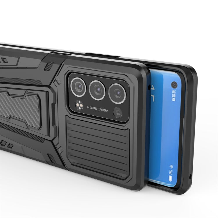 For OPPO Reno6 Pro+ 5G War Chariot Series Armor All-inclusive Shockproof PC + TPU Protective Case with Invisible Holder