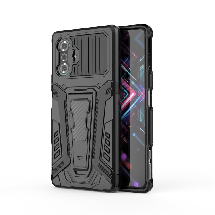 For Xiaomi Redmi K40 Gaming War Chariot Series Armor All-inclusive Shockproof PC + TPU Protective Case with Invisible Holder