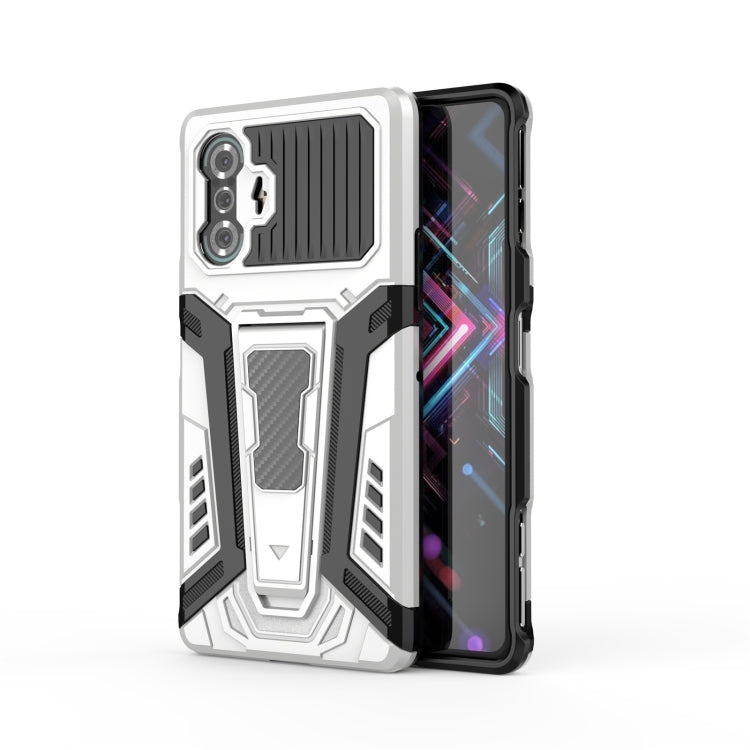 For Xiaomi Redmi K40 Gaming War Chariot Series Armor All-inclusive Shockproof PC + TPU Protective Case with Invisible Holder