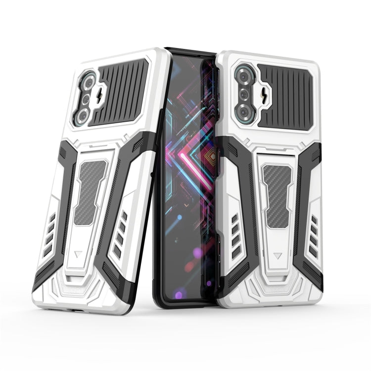 For Xiaomi Redmi K40 Gaming War Chariot Series Armor All-inclusive Shockproof PC + TPU Protective Case with Invisible Holder