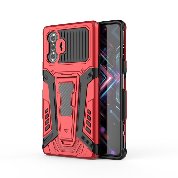 For Xiaomi Redmi K40 Gaming War Chariot Series Armor All-inclusive Shockproof PC + TPU Protective Case with Invisible Holder