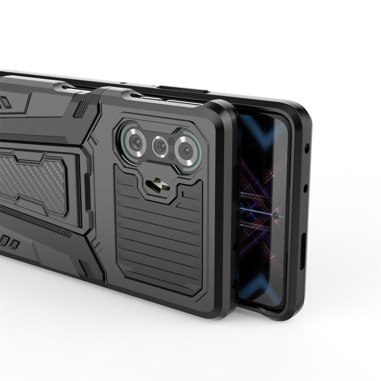 For Xiaomi Redmi K40 Gaming War Chariot Series Armor All-inclusive Shockproof PC + TPU Protective Case with Invisible Holder