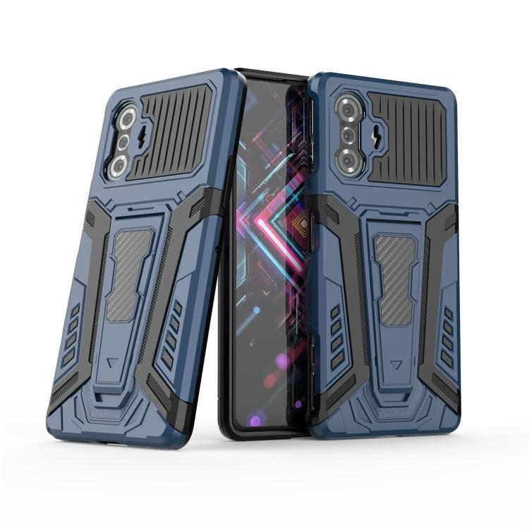 For Xiaomi Redmi K40 Gaming War Chariot Series Armor All-inclusive Shockproof PC + TPU Protective Case with Invisible Holder