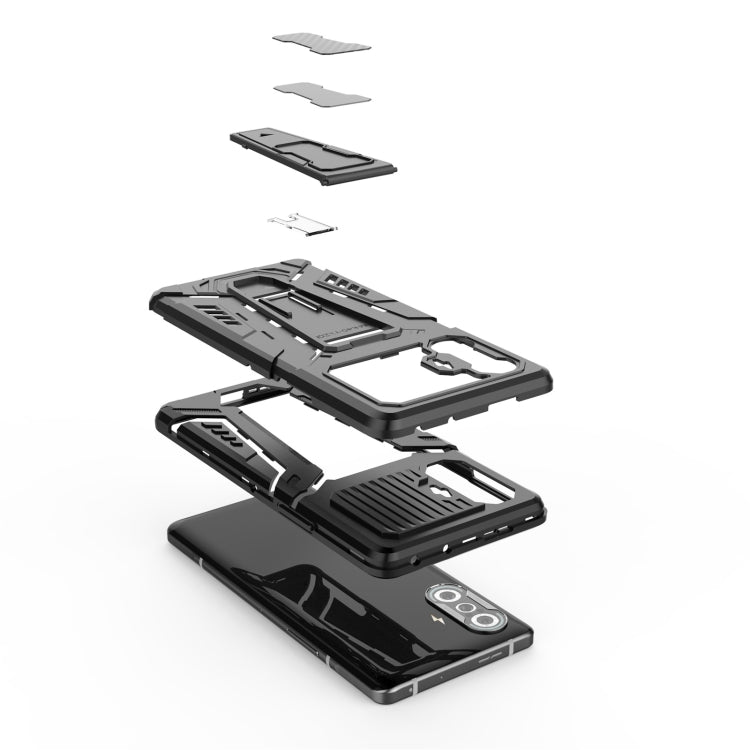 For Xiaomi Redmi K40 Gaming War Chariot Series Armor All-inclusive Shockproof PC + TPU Protective Case with Invisible Holder