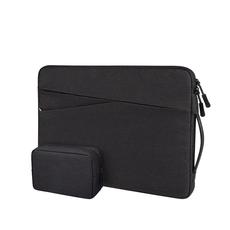 ND01DS Polyester Notebook Laptop Liner Bag with Small Bag, Size:14.1-15.4 inch