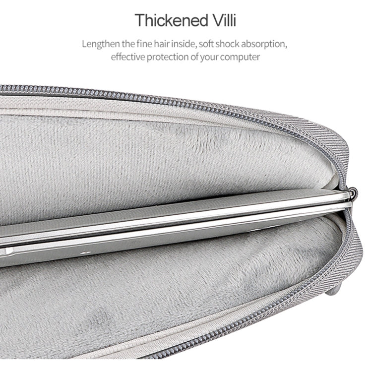 ND01DS Polyester Notebook Laptop Liner Bag with Small Bag, Size:14.1-15.4 inch