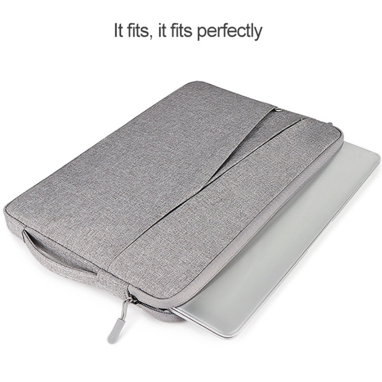 ND01DS Polyester Notebook Laptop Liner Bag with Small Bag, Size:14.1-15.4 inch