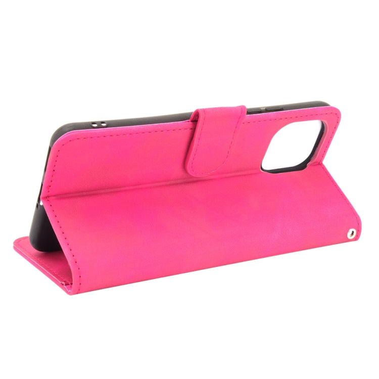 For Xiaomi Mi 11 Lite Solid Color Skin Feel Magnetic Buckle Horizontal Flip Calf Texture PU Leather Case with Holder & Card Slots & Wallet