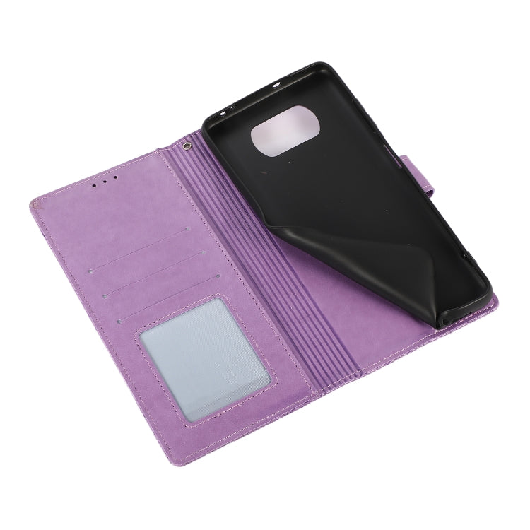 For Xiaomi POCO X3 NFC / X3 Pro / X3 Skin Feel Embossed Sunflower Horizontal Flip Leather Case with Holder & Card Slots & Wallet & Lanyard