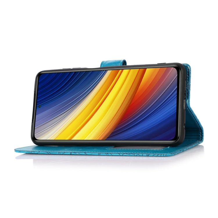 For Xiaomi POCO X3 NFC / X3 Pro / X3 Skin Feel Embossed Sunflower Horizontal Flip Leather Case with Holder & Card Slots & Wallet & Lanyard