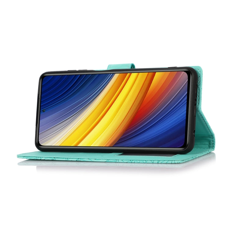 For Xiaomi POCO X3 NFC / X3 Pro / X3 Skin Feel Embossed Sunflower Horizontal Flip Leather Case with Holder & Card Slots & Wallet & Lanyard