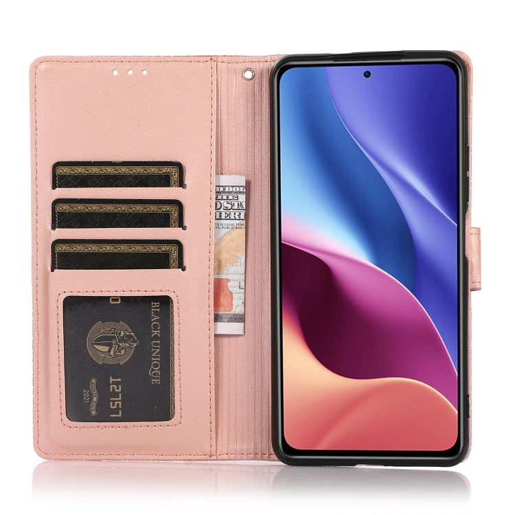 For Xiaomi Redmi K40 / K40 Pro / Poco F3 Skin Feel Embossed Sunflower Horizontal Flip Leather Case with Holder & Card Slots & Wallet & Lanyard