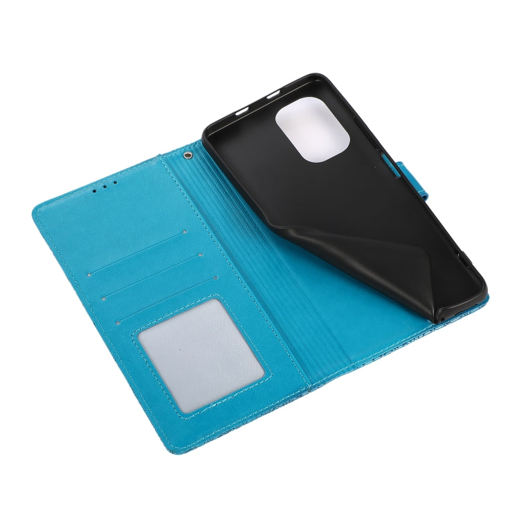 For Xiaomi Redmi K40 / K40 Pro / Poco F3 Skin Feel Embossed Sunflower Horizontal Flip Leather Case with Holder & Card Slots & Wallet & Lanyard