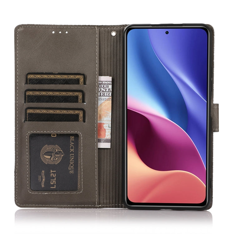 For Xiaomi Redmi K40 / K40 Pro / Poco F3 Skin Feel Embossed Sunflower Horizontal Flip Leather Case with Holder & Card Slots & Wallet & Lanyard