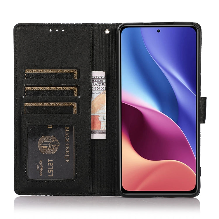 For Xiaomi Redmi K40 / K40 Pro / Poco F3 Skin Feel Embossed Sunflower Horizontal Flip Leather Case with Holder & Card Slots & Wallet & Lanyard