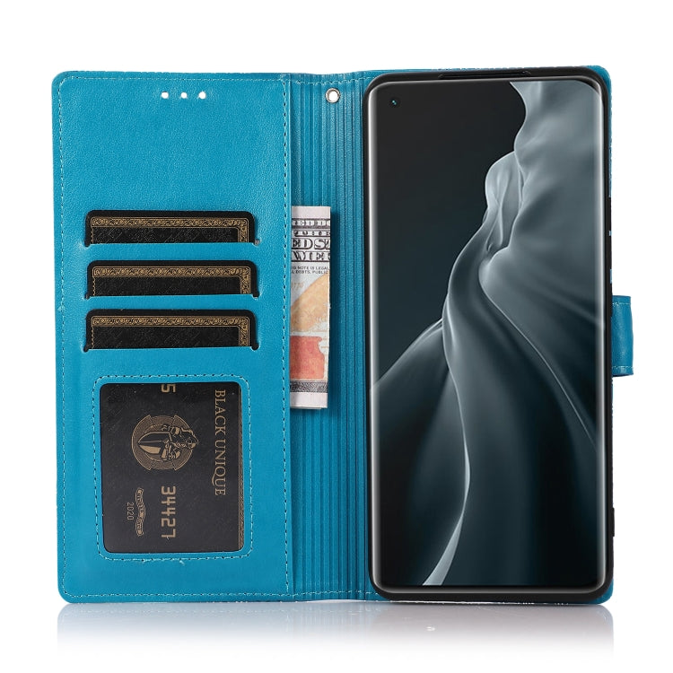 For Xiaomi Mi 11 Skin Feel Embossed Sunflower Horizontal Flip Leather Case with Holder & Card Slots & Wallet & Lanyard