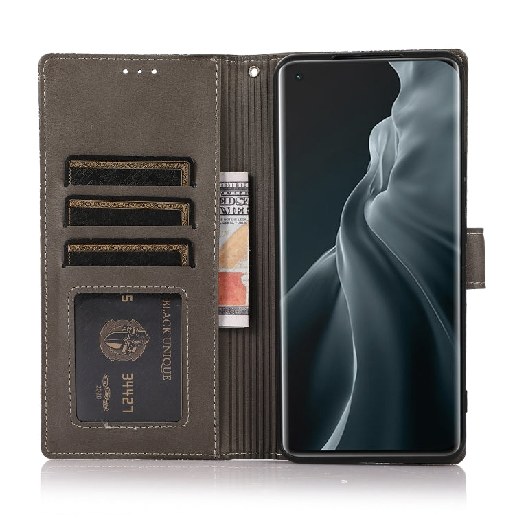 For Xiaomi Mi 11 Skin Feel Embossed Sunflower Horizontal Flip Leather Case with Holder & Card Slots & Wallet & Lanyard