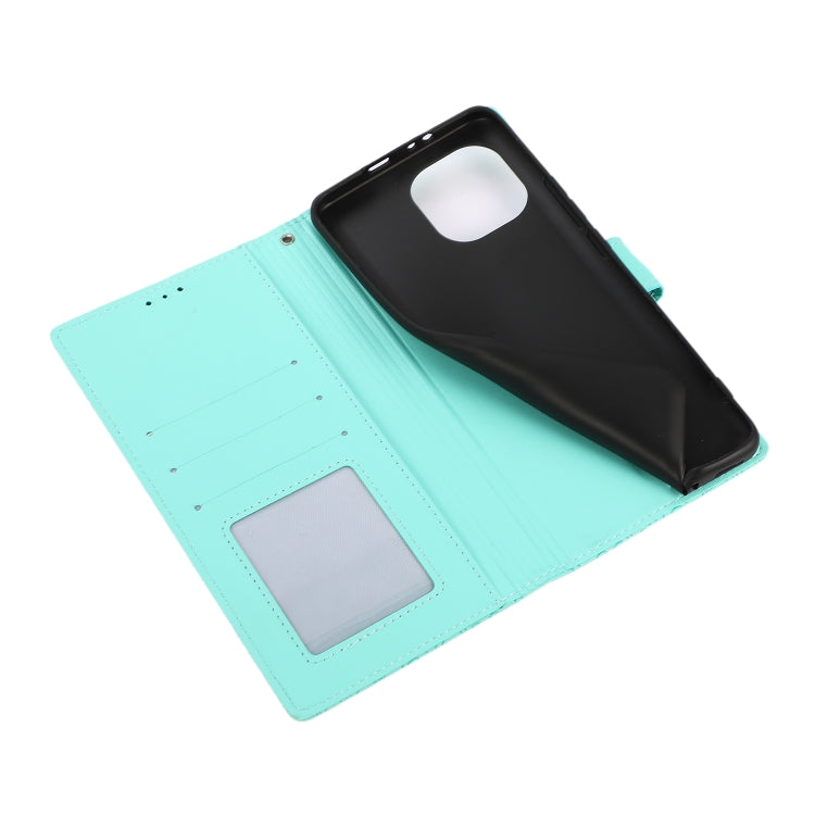 For Xiaomi Mi 11 Skin Feel Embossed Sunflower Horizontal Flip Leather Case with Holder & Card Slots & Wallet & Lanyard