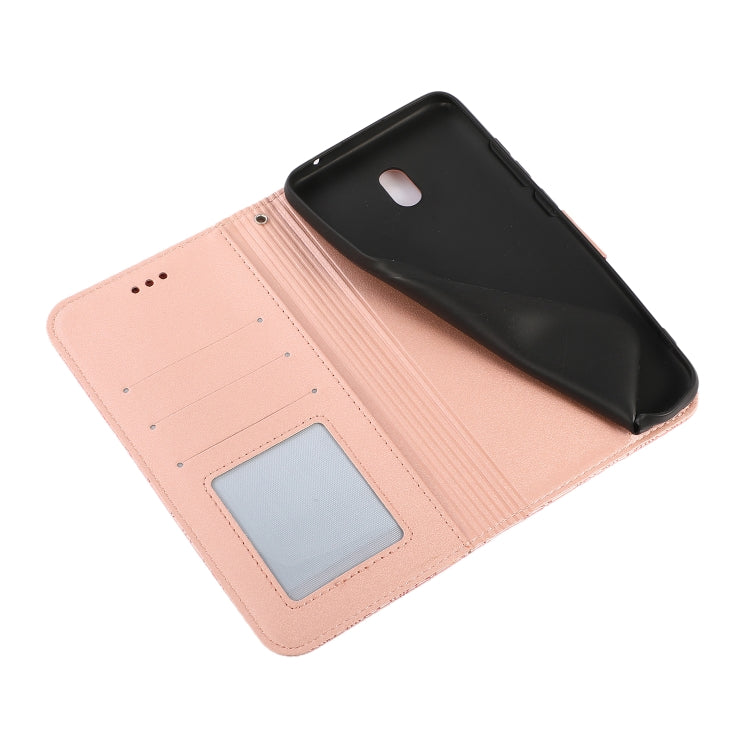 For Xiaomi Redmi 8A Skin Feel Embossed Sunflower Horizontal Flip Leather Case with Holder & Card Slots & Wallet & Lanyard