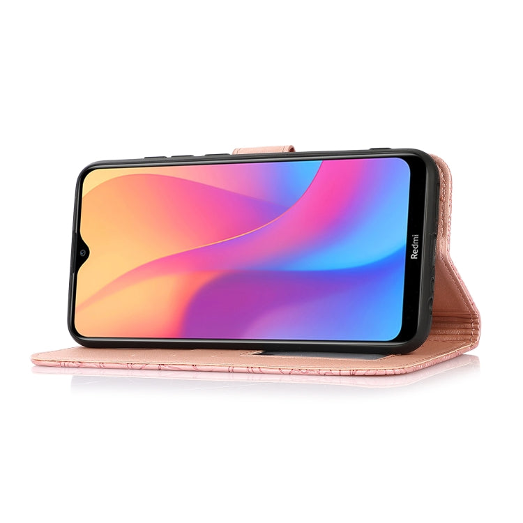 For Xiaomi Redmi 8A Skin Feel Embossed Sunflower Horizontal Flip Leather Case with Holder & Card Slots & Wallet & Lanyard