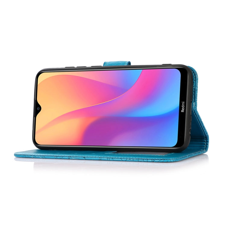 For Xiaomi Redmi 8A Skin Feel Embossed Sunflower Horizontal Flip Leather Case with Holder & Card Slots & Wallet & Lanyard