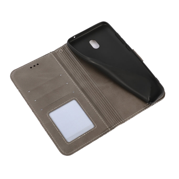 For Xiaomi Redmi 8A Skin Feel Embossed Sunflower Horizontal Flip Leather Case with Holder & Card Slots & Wallet & Lanyard