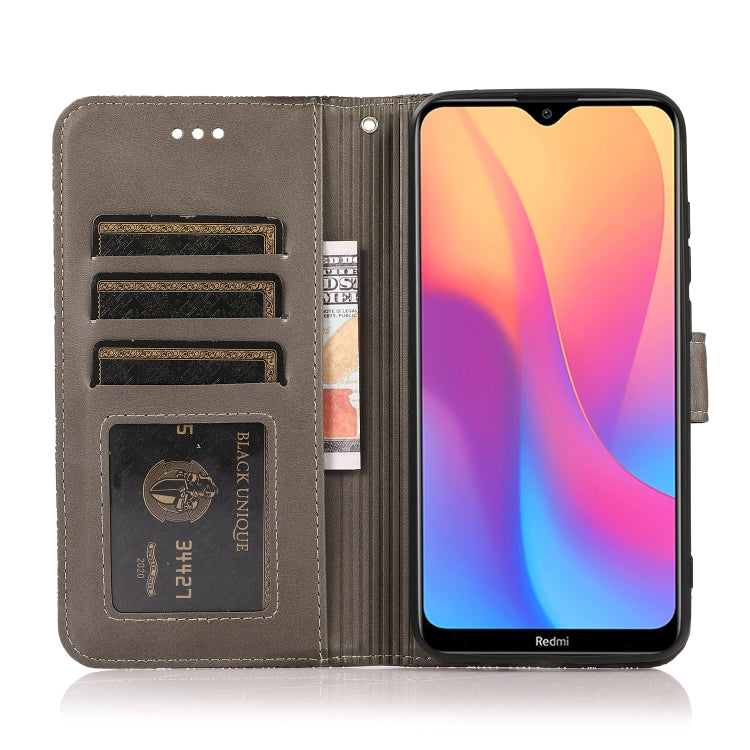 For Xiaomi Redmi 8A Skin Feel Embossed Sunflower Horizontal Flip Leather Case with Holder & Card Slots & Wallet & Lanyard