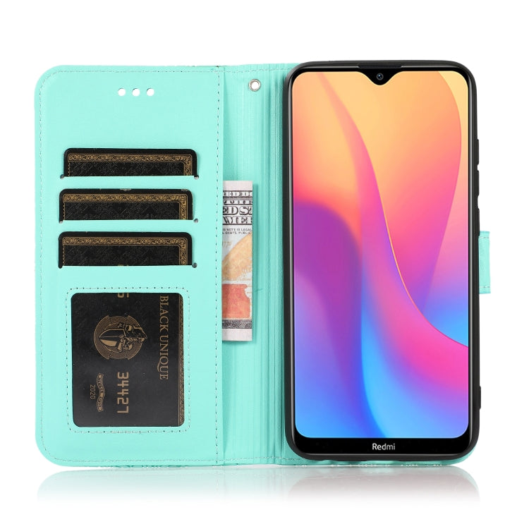 For Xiaomi Redmi 8A Skin Feel Embossed Sunflower Horizontal Flip Leather Case with Holder & Card Slots & Wallet & Lanyard