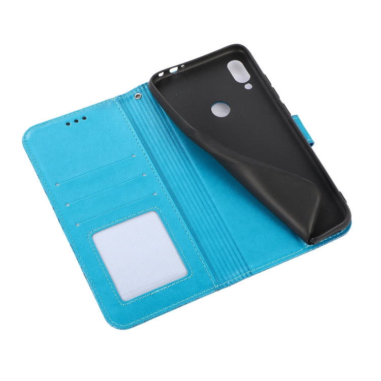 For Xiaomi Redmi Note 7 Skin Feel Embossed Sunflower Horizontal Flip Leather Case with Holder & Card Slots & Wallet & Lanyard