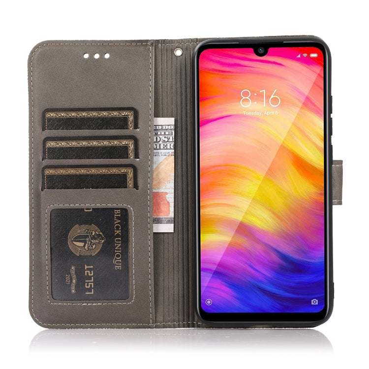 For Xiaomi Redmi Note 7 Skin Feel Embossed Sunflower Horizontal Flip Leather Case with Holder & Card Slots & Wallet & Lanyard
