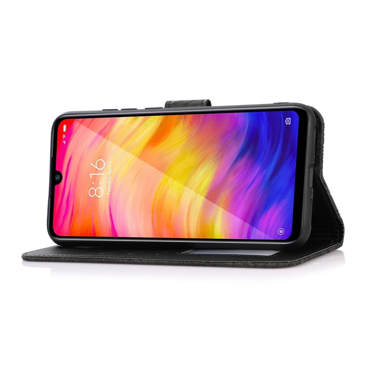 For Xiaomi Redmi Note 7 Skin Feel Embossed Sunflower Horizontal Flip Leather Case with Holder & Card Slots & Wallet & Lanyard