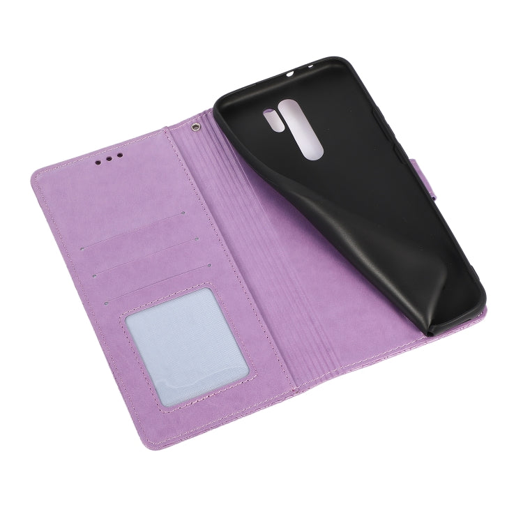 For Xiaomi Redmi 9 Skin Feel Embossed Sunflower Horizontal Flip Leather Case with Holder & Card Slots & Wallet & Lanyard