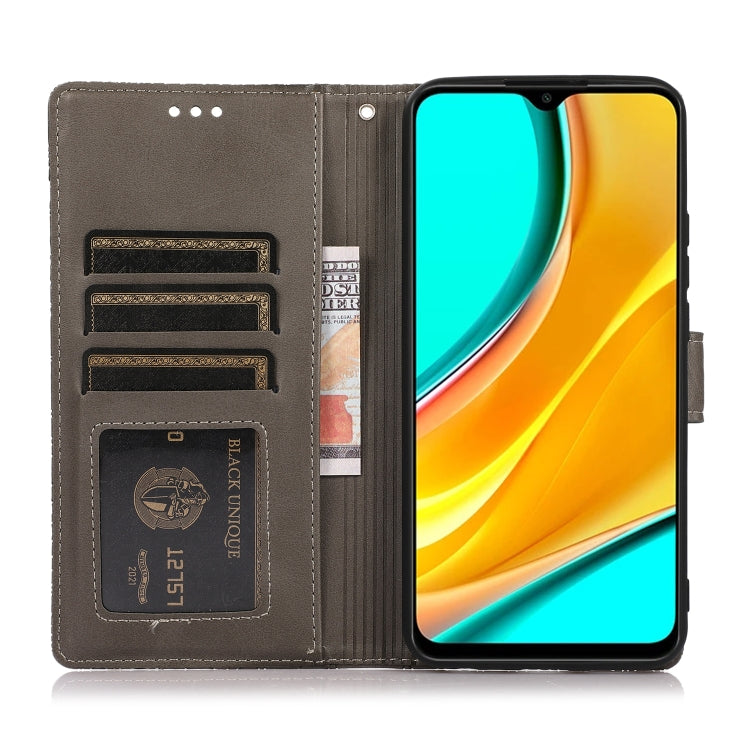 For Xiaomi Redmi 9 Skin Feel Embossed Sunflower Horizontal Flip Leather Case with Holder & Card Slots & Wallet & Lanyard