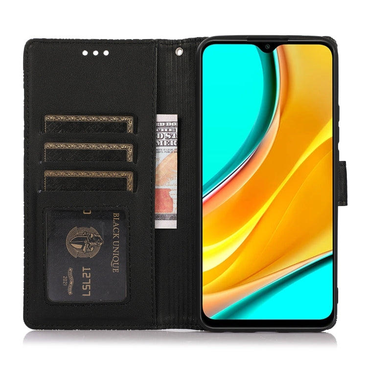 For Xiaomi Redmi 9 Skin Feel Embossed Sunflower Horizontal Flip Leather Case with Holder & Card Slots & Wallet & Lanyard