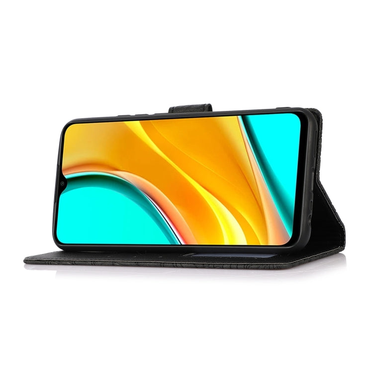 For Xiaomi Redmi 9 Skin Feel Embossed Sunflower Horizontal Flip Leather Case with Holder & Card Slots & Wallet & Lanyard