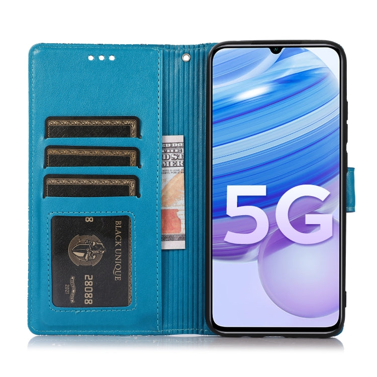 For Xiaomi Redmi 10X 5G Skin Feel Embossed Sunflower Horizontal Flip Leather Case with Holder & Card Slots & Wallet & Lanyard