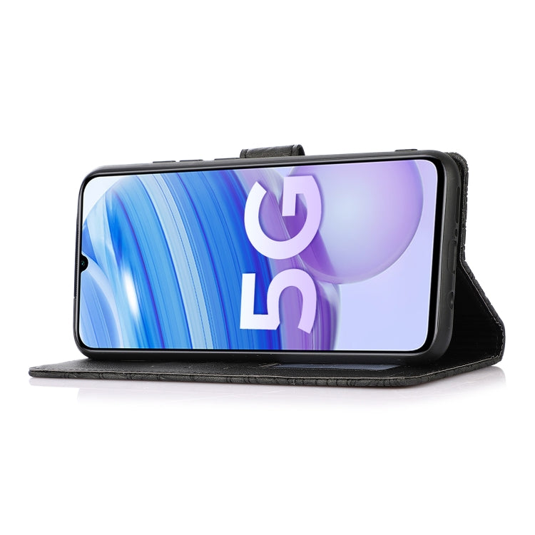 For Xiaomi Redmi 10X 5G Skin Feel Embossed Sunflower Horizontal Flip Leather Case with Holder & Card Slots & Wallet & Lanyard