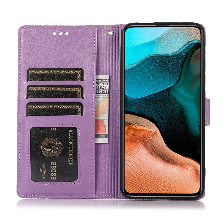 For Xiaomi Redmi K30 Pro Skin Feel Embossed Sunflower Horizontal Flip Leather Case with Holder & Card Slots & Wallet & Lanyard