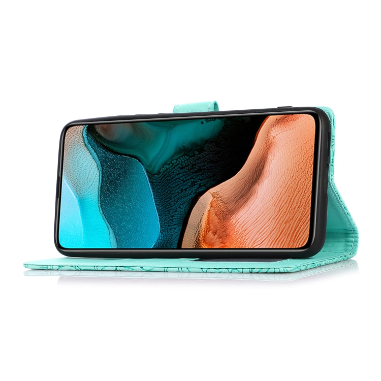 For Xiaomi Redmi K30 Pro Skin Feel Embossed Sunflower Horizontal Flip Leather Case with Holder & Card Slots & Wallet & Lanyard