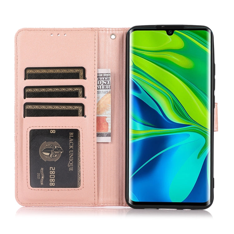 For Xiaomi Mi CC9 Pro Skin Feel Embossed Sunflower Horizontal Flip Leather Case with Holder & Card Slots & Wallet & Lanyard