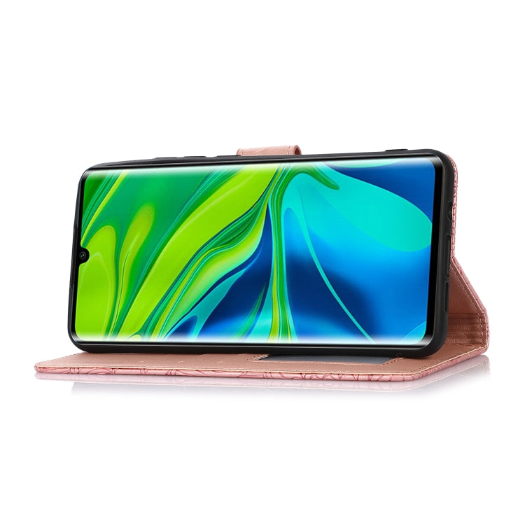 For Xiaomi Mi CC9 Pro Skin Feel Embossed Sunflower Horizontal Flip Leather Case with Holder & Card Slots & Wallet & Lanyard