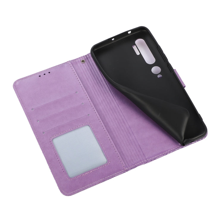 For Xiaomi Mi CC9 Pro Skin Feel Embossed Sunflower Horizontal Flip Leather Case with Holder & Card Slots & Wallet & Lanyard